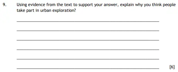 Question 09 - The Haberdashers' Aske's Boys’ School (HABS) 11 Plus English Sample Paper - 2016