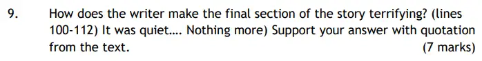 Question 09 - The Haberdashers' Aske's Boys’ School – 11+ English Entrance Examination – 2017