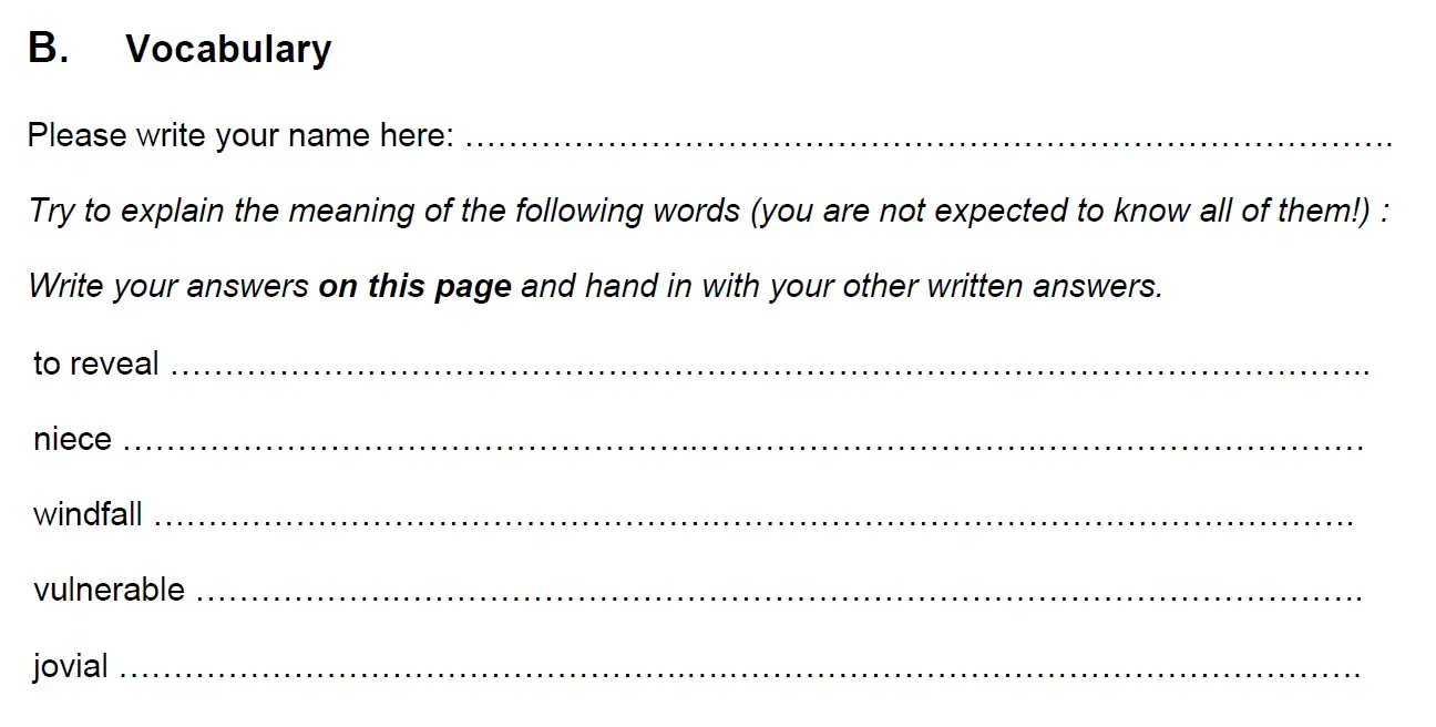 Question 11 - Hampton Court House – 11+ English Entrance Paper –  2025