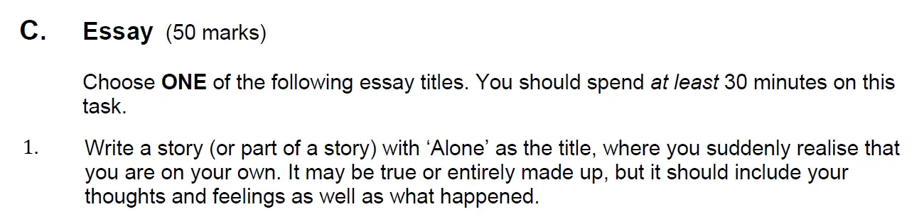 Writing task 01 - Hampton Court House – 11+ English Entrance Paper –  2025