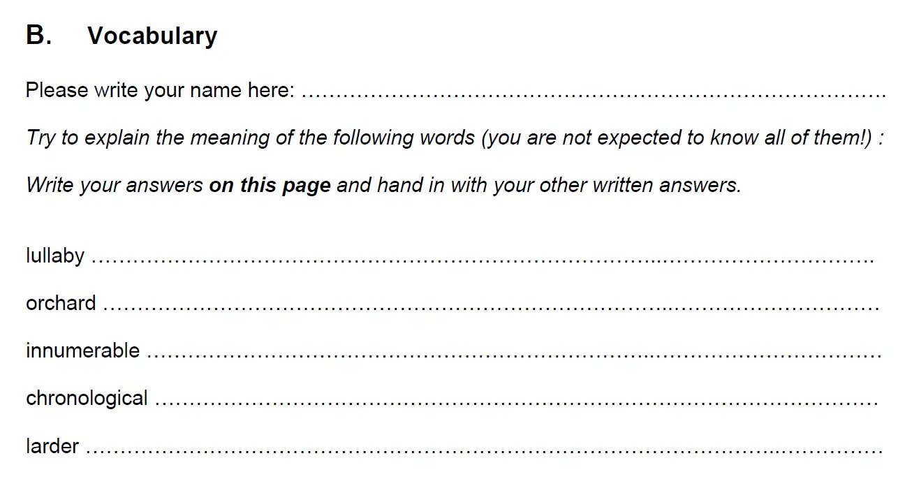 Question 08 - Hampton Court House – 11+ English Entrance Paper –  2025