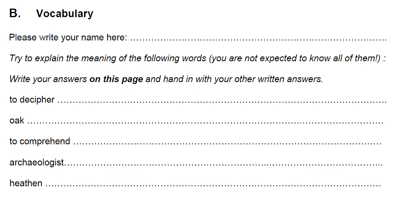 Question 09 - Hampton Court House – 11+ English Entrance Paper –  2025
