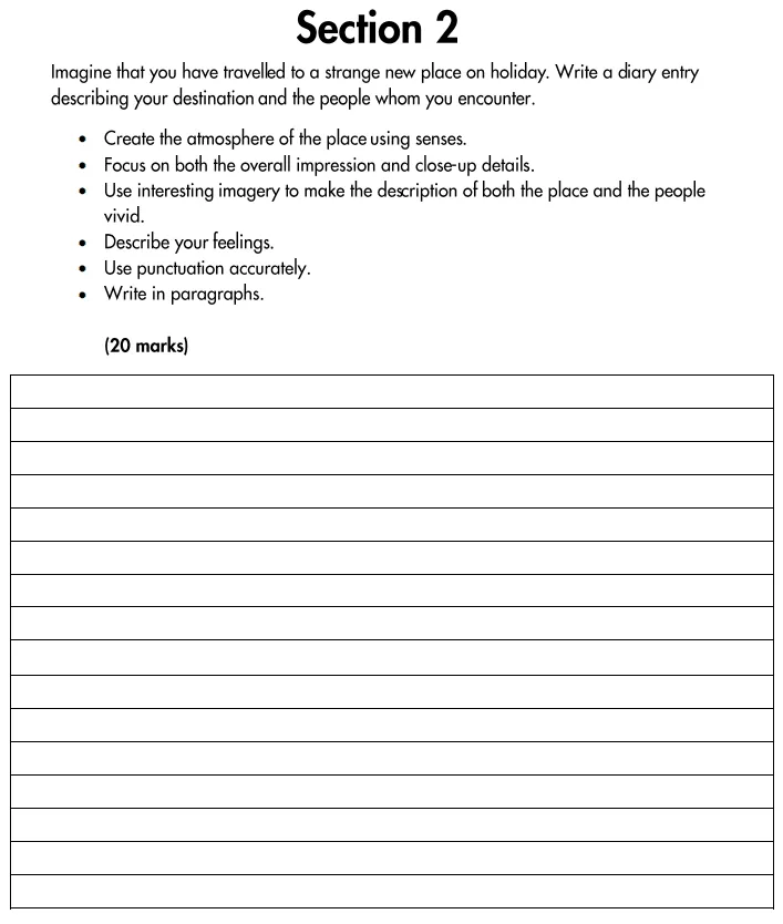 Writing task 01 - Highgate School – 11+ English Sample Paper B – 2026