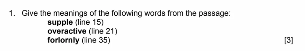 Question 01 - Highgate School – 11+ English Entrance Examination Paper C – 2025