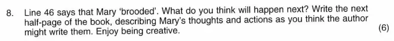 Question 08 - ISEB – 11+ English Practice Paper – 2009