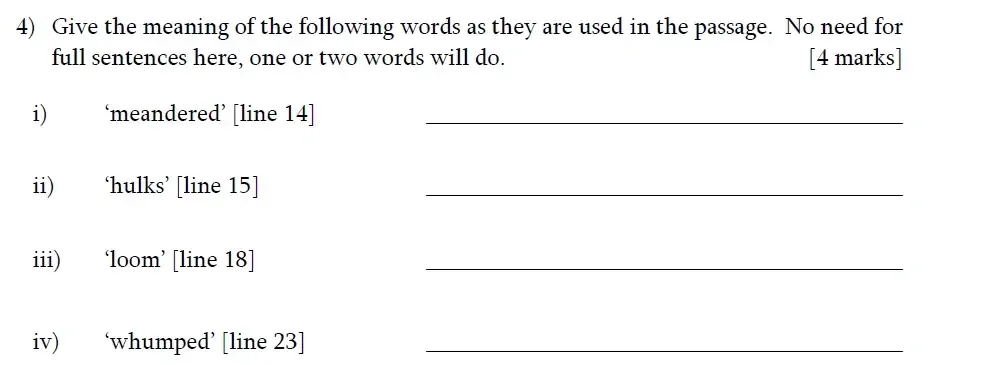 Question 04 - James Allen’s Girls’ School – 11+ English Sample Paper – 2024