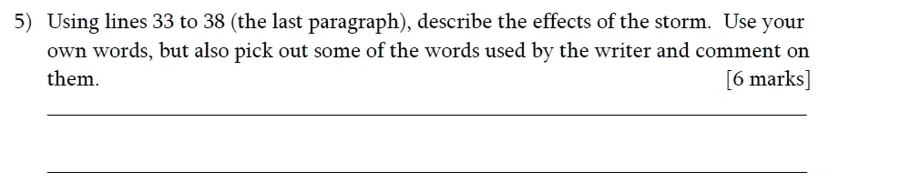 Question 05 - James Allen’s Girls’ School – 11+ English Sample Paper – 2024