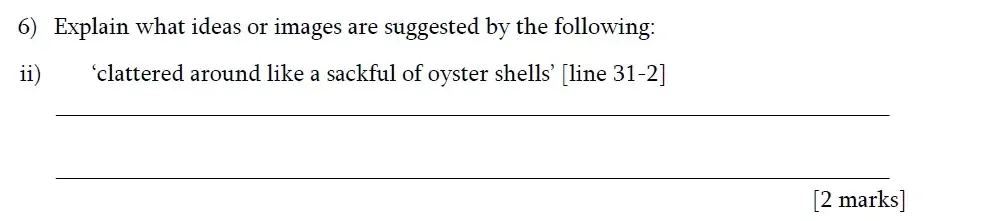 Question 06(ii) - James Allen’s Girls’ School – 11+ English Sample Paper – 2024