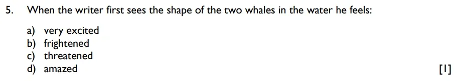 Question 05 - James Allen’s Girls’ School – 11+ English Specimen Entrance Examination – 2026