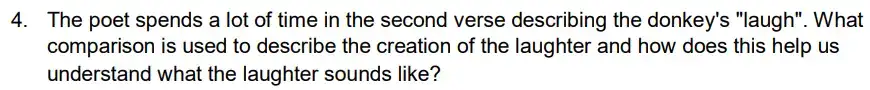 Question 04 - King Edward’s High School for Girls 11 Plus English Example Paper