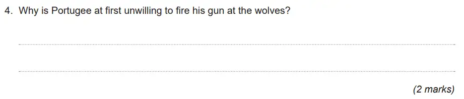Question 04 - King’s College School 11 Plus English Specimen Paper 2019
