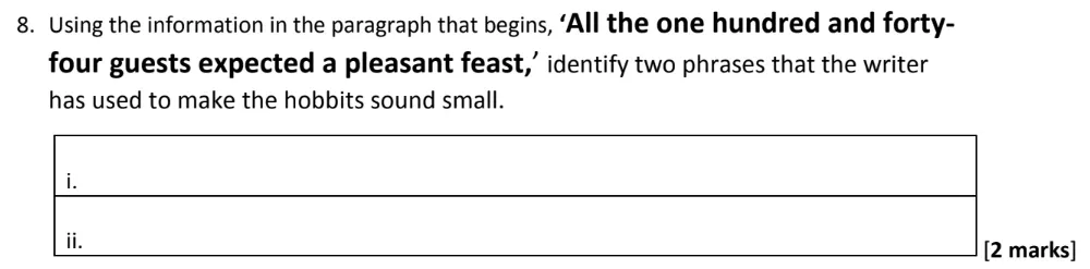 Question 08 - The Latymer School – 11+ English Entrance Examination – 2025