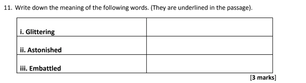 Question 11 - The Latymer School – 11+ English Entrance Examination – 2025