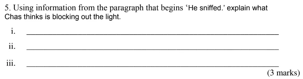Question 05 - The Latymer School – 11+ Exam English Specimen Paper – 2025