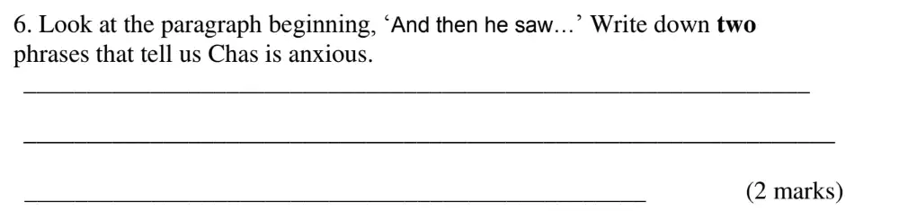 Question 06 - The Latymer School – 11+ Exam English Specimen Paper – 2025