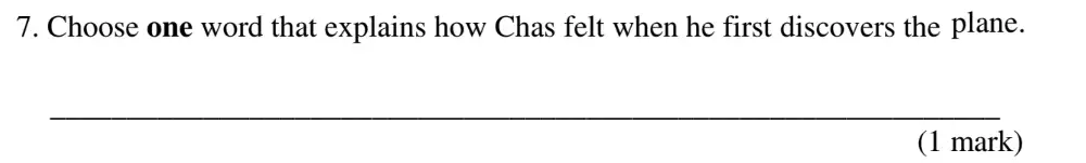 Question 07 - The Latymer School – 11+ Exam English Specimen Paper – 2025