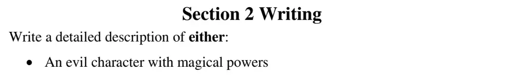 Writing task 13 - The Latymer School – 11+ Exam English Specimen Paper – 2025