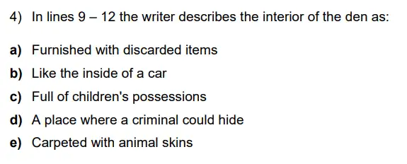 Question 04 - Latymer Upper School 11 Plus English Sample Papers 2 – 2024