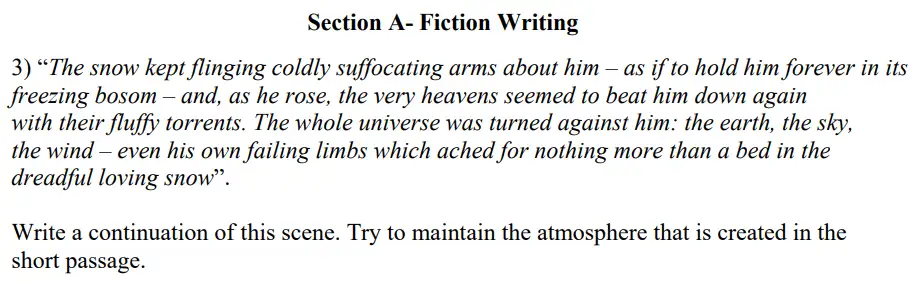 Writing task 01 - Magdalen College School - 11+ English Sample Paper