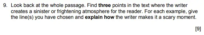 Question 09 - Merchant Taylors’ School 11+ English Official Practice Paper 2018