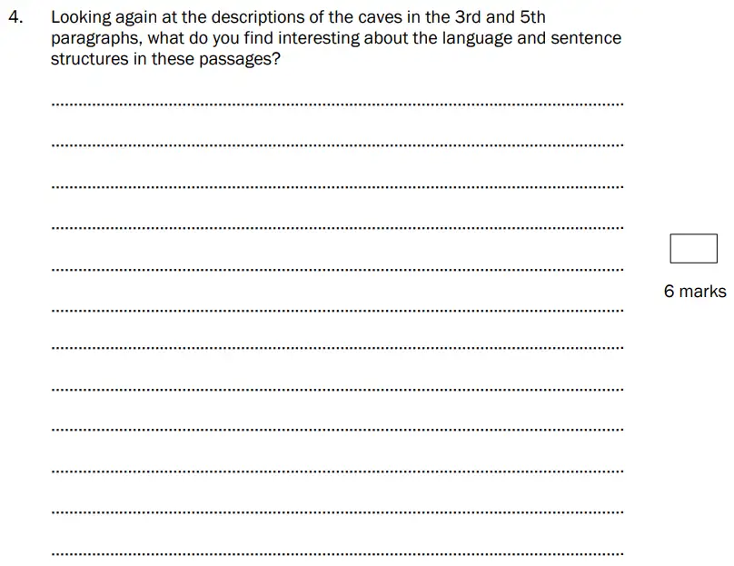 Question 04 - North London Collegiate School 11 Plus English Sample Paper