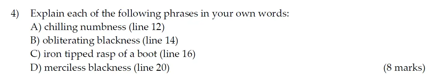 Question 04 - Oundle School – 11+ English Junior Entrance Exam – 2015