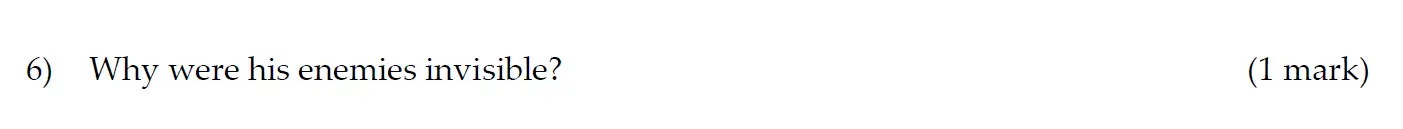 Question 06 - Oundle School – 11+ English Junior Entrance Exam – 2015