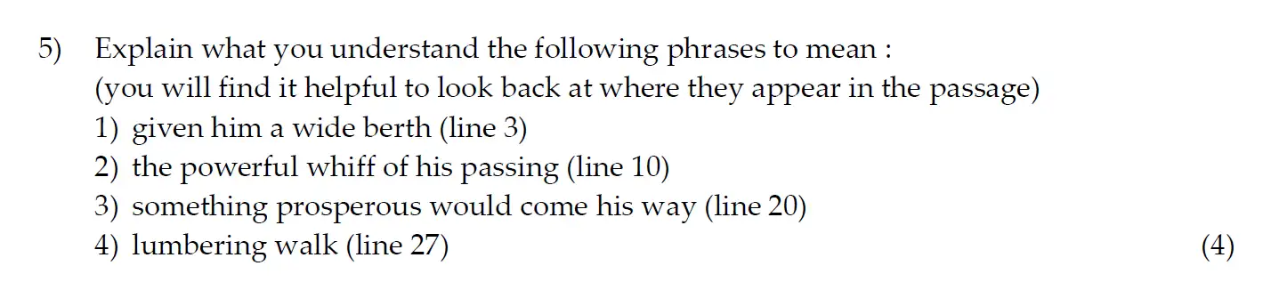 Question 05 - Oundle School – 11+ English Junior Entrance Exam – 2016