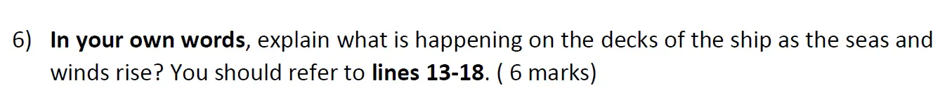 Question 06 - Oundle School – 11+ English Junior Entrance Exam – 2018