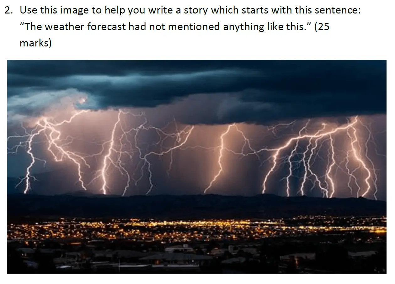 Writing task Writings - Reigate Grammar School – 11+ English Entrance Exam – 2018