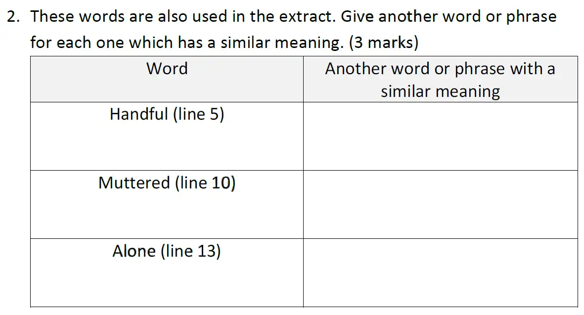 Question 2018 - Reigate Grammar School – 11+ English Entrance Exam – 2018