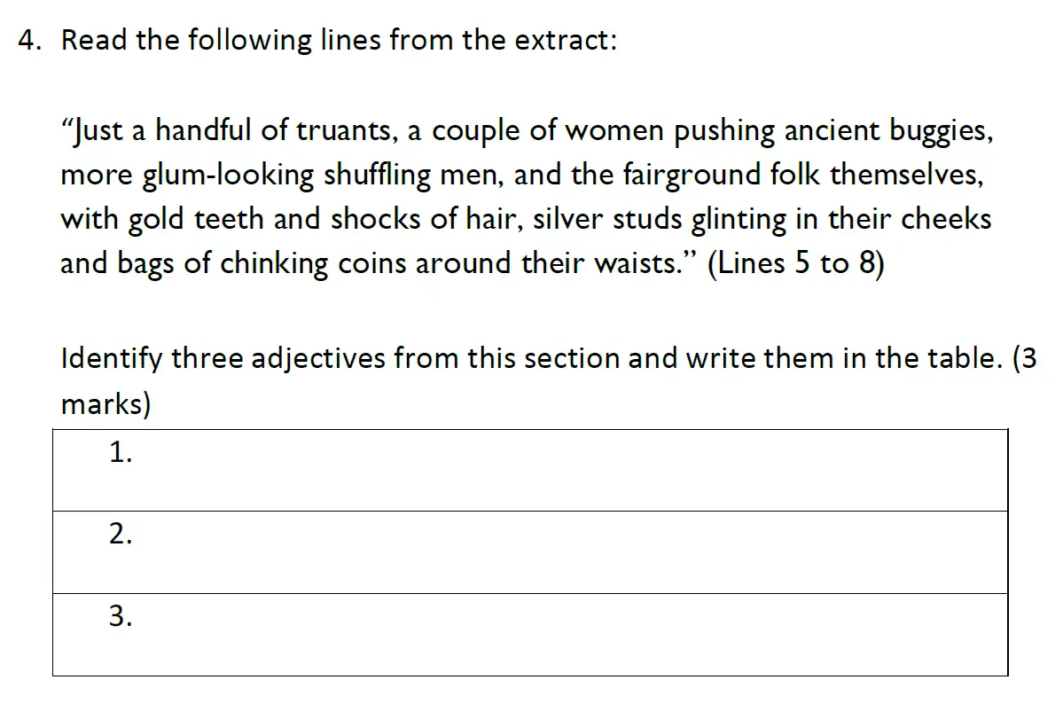 Question 2018 - Reigate Grammar School – 11+ English Entrance Exam – 2018