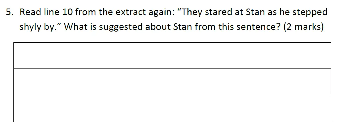 Question 2018 - Reigate Grammar School – 11+ English Entrance Exam – 2018
