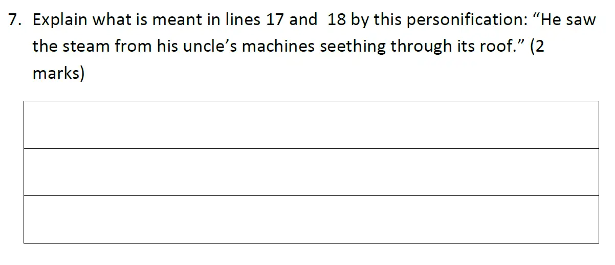 Question 2018 - Reigate Grammar School – 11+ English Entrance Exam – 2018
