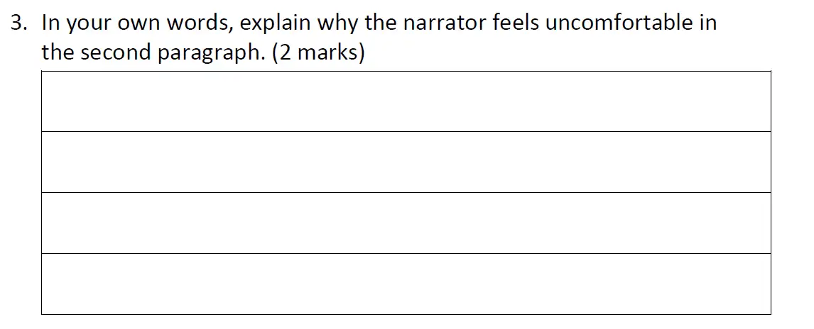 Question 03 - Reigate Grammar School – 11+ English Entrance Exam – 2019