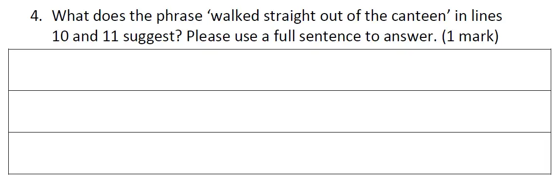 Question 04 - Reigate Grammar School – 11+ English Entrance Exam – 2019