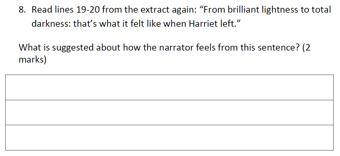 Question 08 - Reigate Grammar School – 11+ English Entrance Exam – 2019