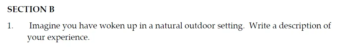 Writing task Writings - Sevenoaks School – Eleven Plus English Entrance Examination – 2022