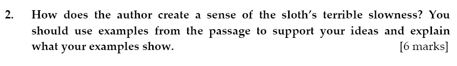 Question 02 - Sevenoaks School 11 Plus Entrance Examination English Paper 2011