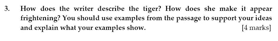 Question 03 - Sevenoaks School 11 Plus Entrance Examination English Paper 2011