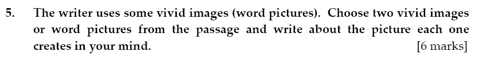 Question 05 - Sevenoaks School 11 Plus Entrance Examination English Paper 2011