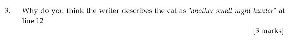 Question 03 - Sevenoaks School  – 11+ English Entrance Examination – 2018