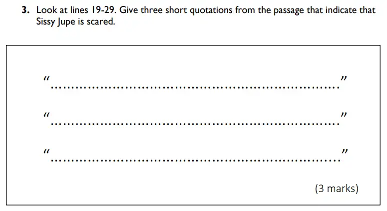 Question 03 - St Albans High School for Girls – 11+ English Specimen Paper – 2017