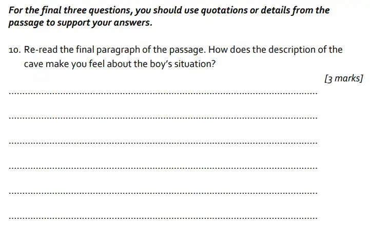 Question 10 - St Albans School – 11 Plus Entrance Examination English Paper – 2014