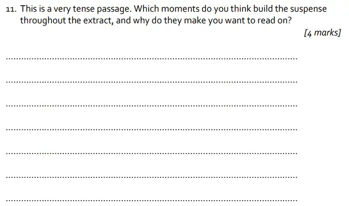 Question 11 - St Albans School – 11 Plus Entrance Examination English Paper – 2014