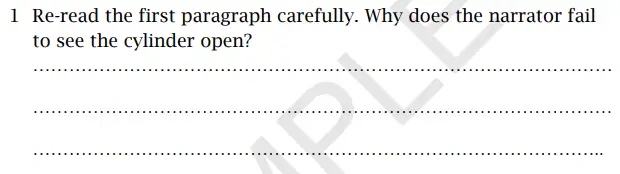 Question 1 - St Paul's Girls' School 11 Plus English Sample Paper 2