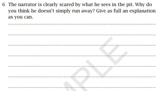Question 6 - St Paul's Girls' School 11 Plus English Sample Paper 2