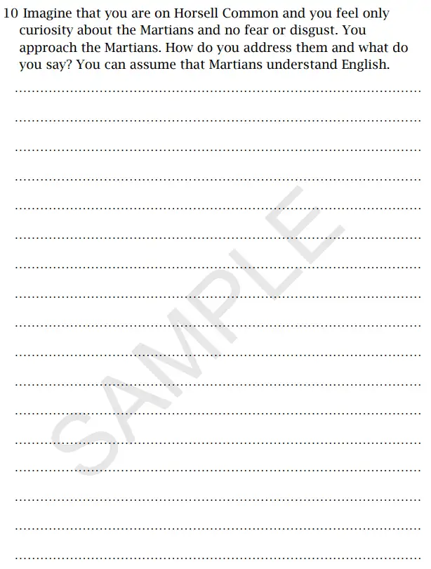 Question 10 - St Paul's Girls' School 11 Plus English Sample Paper 2