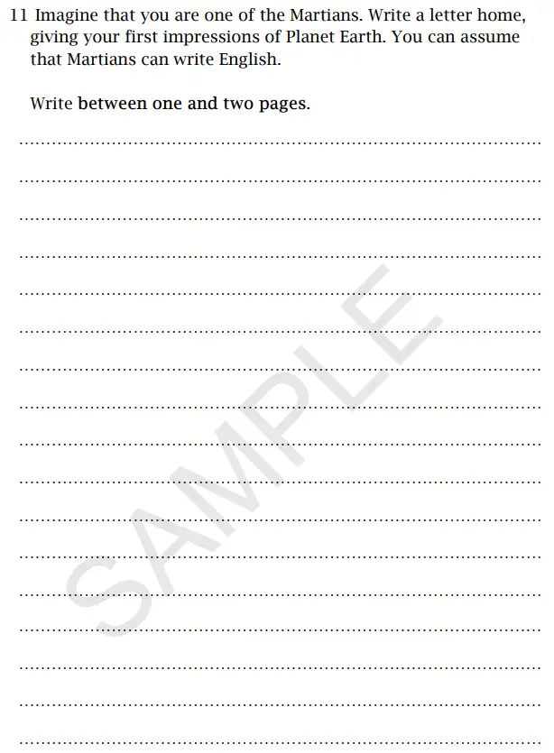 Question 11 - St Paul's Girls' School 11 Plus English Sample Paper 2