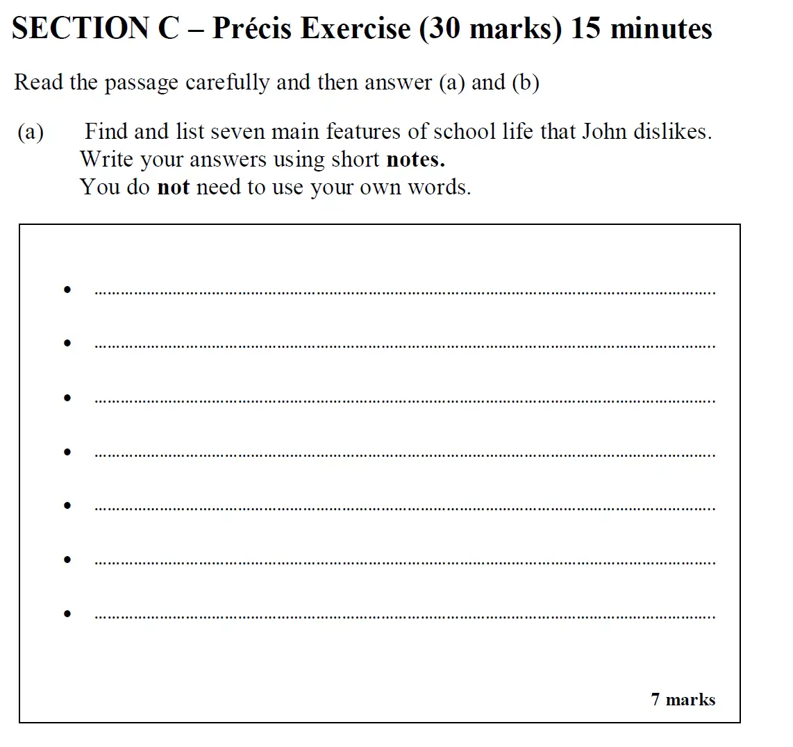 Question 10 - Streatham and Clapham High School - 11 Plus English Specimen Paper - 2019